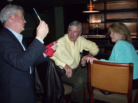 Bruce performing magic at the Inverness Golf Club party