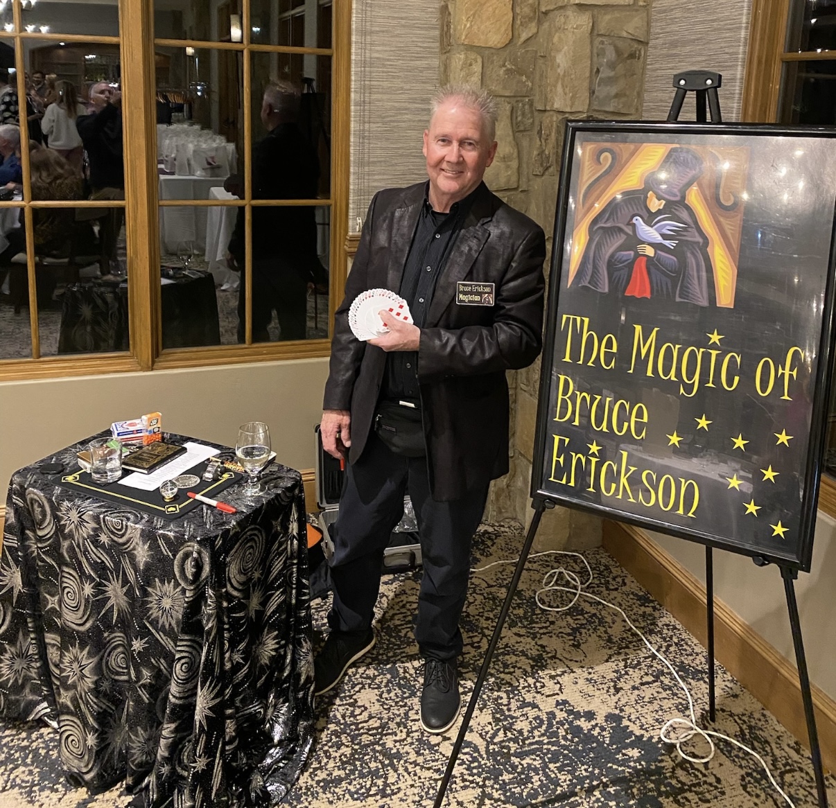 bruce erickson performing at the Columbine Country Club