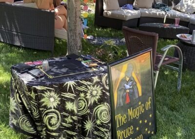 A birthday magic performance in Littleton by Bruce Erickson