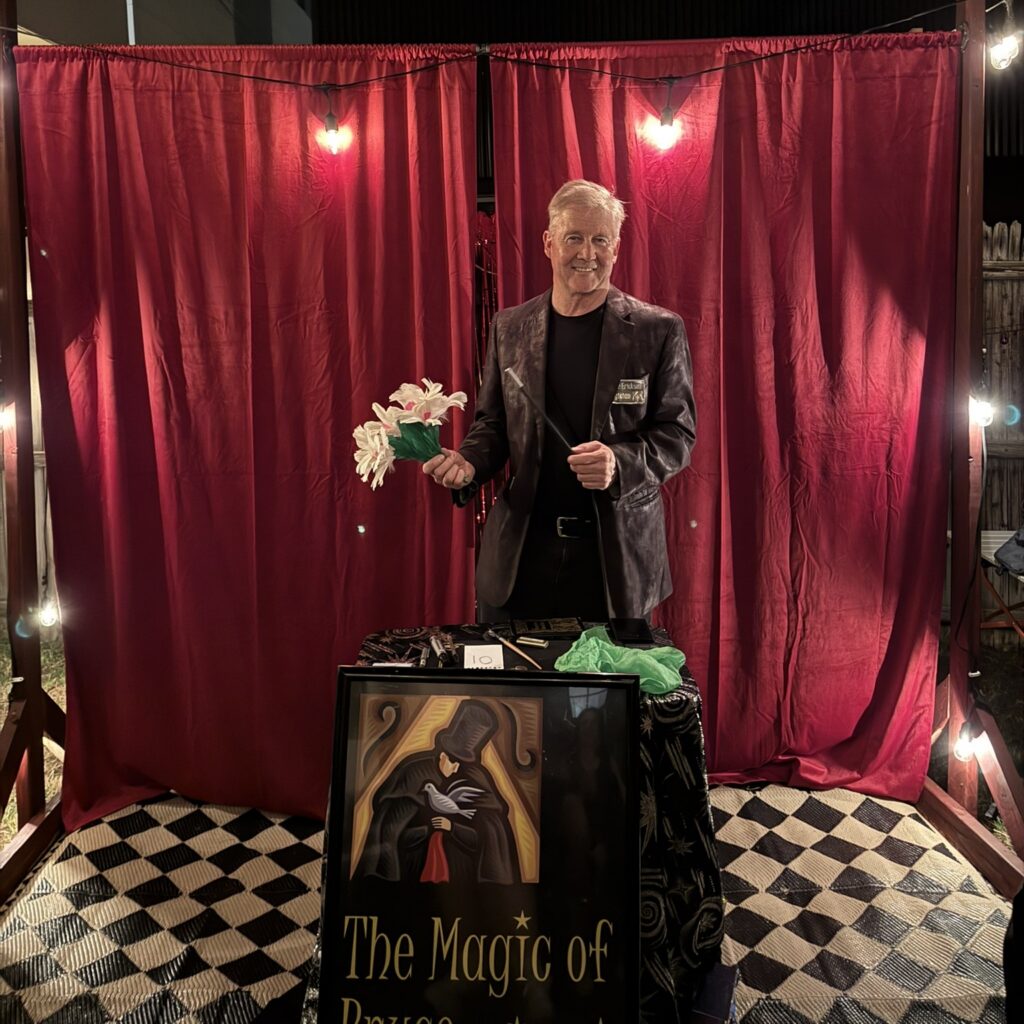 denver magician bruce erickson performing in LoDo
